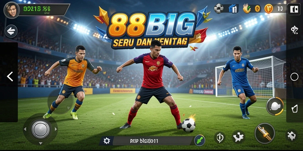 Screenshot gameplay 88BIG dengan aksi olahraga yang seru.