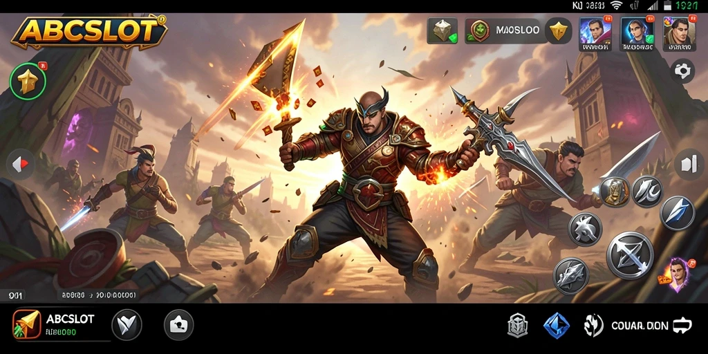 Tampilan gameplay action yang mendebarkan di ABCSLOT.