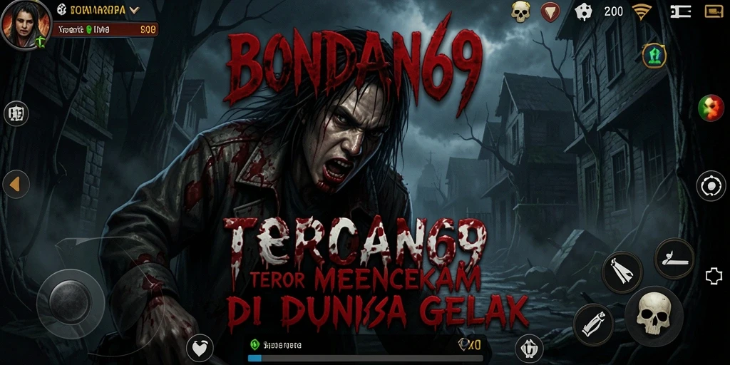 Gameplay BONDAN69 menunjukkan suasana mencekam di dunia horor.