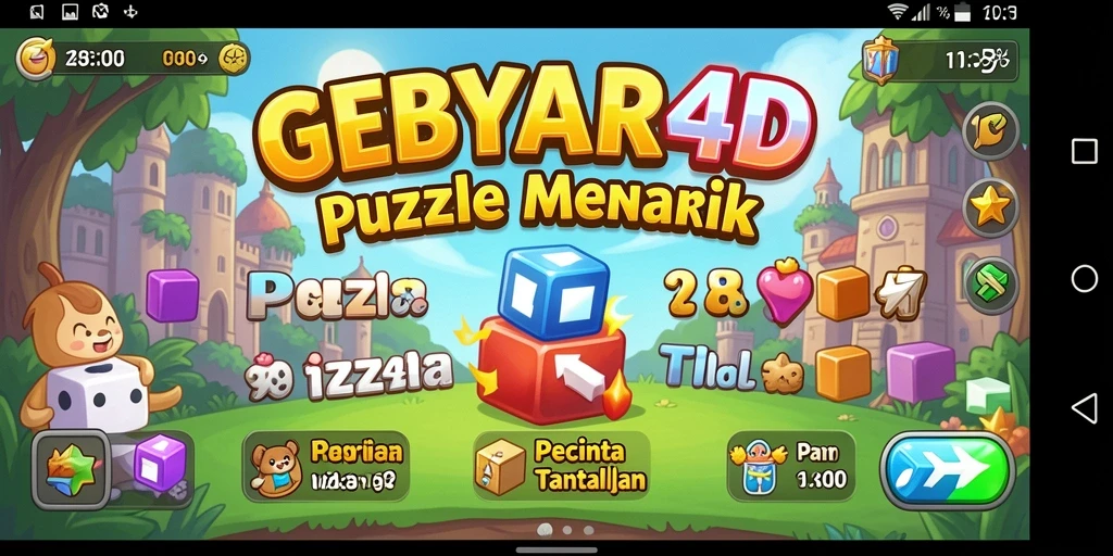 Tampilan menarik saat menyelesaikan teka-teki di GEBYAR4D.