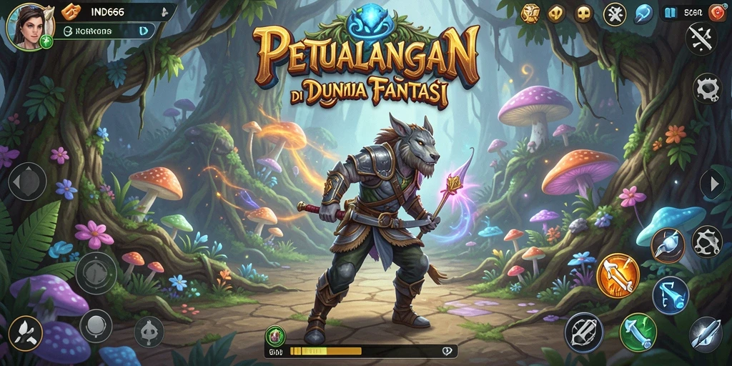 Tampilan menarik dari gameplay petualangan IND666 yang memukau.