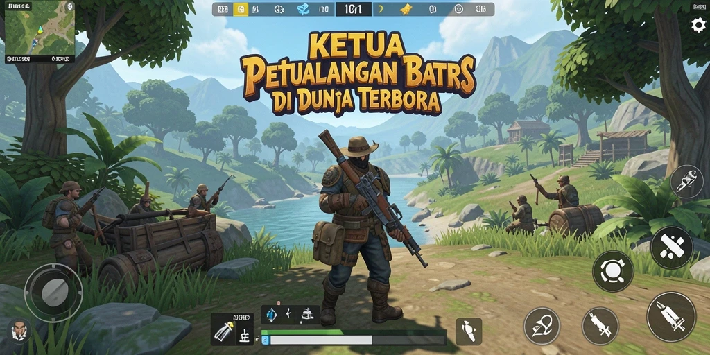 Tampilan utama gameplay KETUA yang penuh petualangan di dunia terbuka.