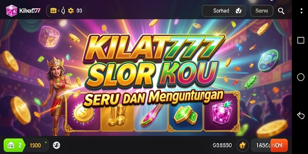Tampilan gameplay KILAT777 dengan efek slot yang menarik.