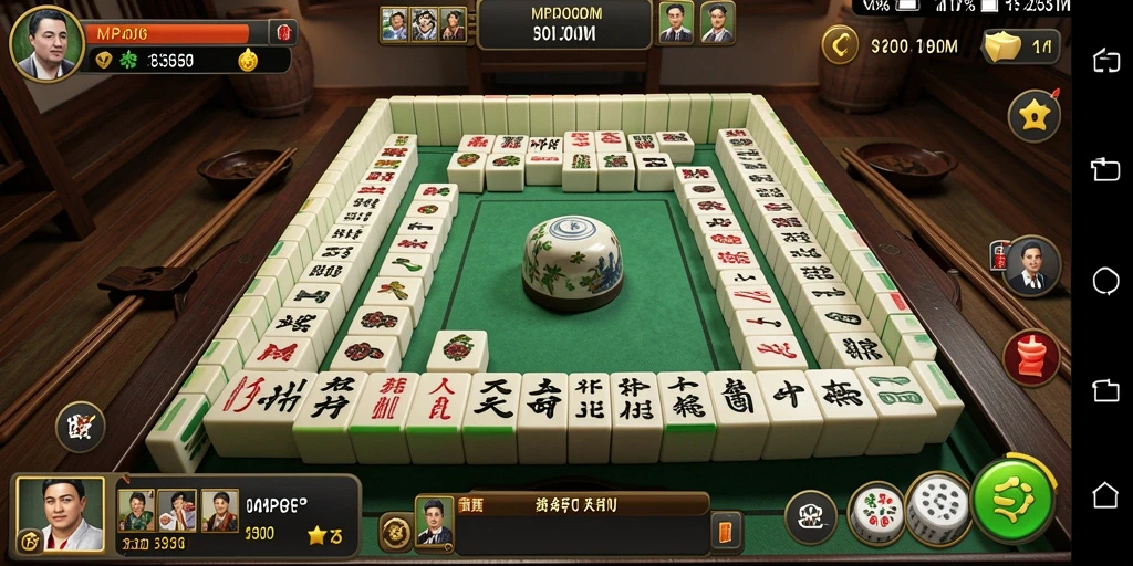 Screenshot MPOID dengan gameplay Mahjong yang menarik.