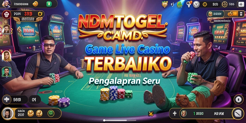 Tampilan gameplay Live Casino yang mengasyikkan di NDMTOGEL.