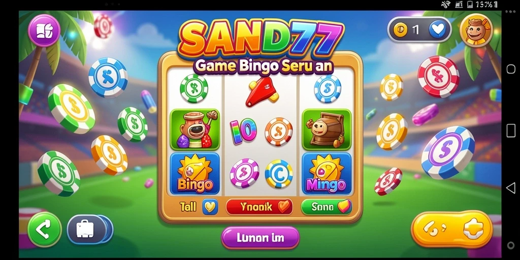Tampilan gameplay seru SAND77 saat bermain Bingo.