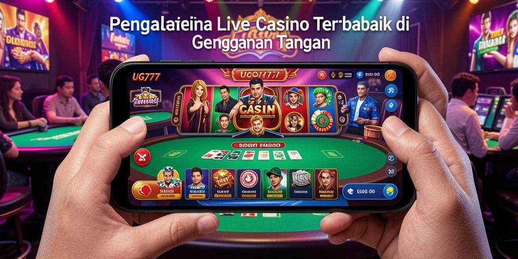 Tampilan menarik gameplay Live Casino di UG777 dengan dealer profesional.