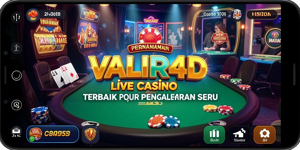 Tampilan gameplay Live Casino yang memukau dengan dealer profesional.